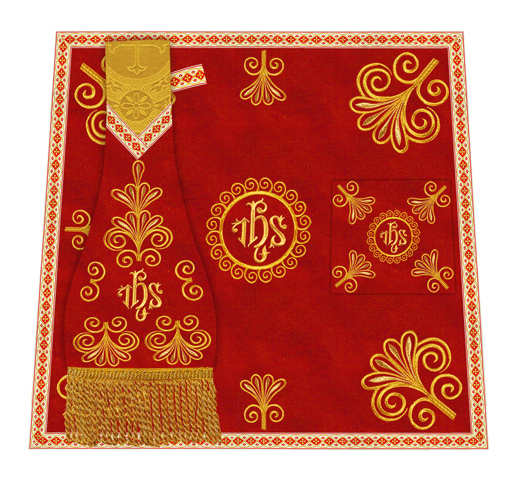 Ornate Embroidery Mass set with Motif