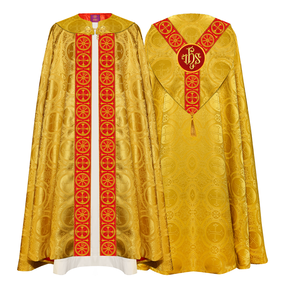 Gothic Cope Vestment with Y Type Embroidered Motif