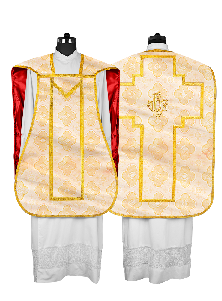 Roman Chasuble with adorned motif