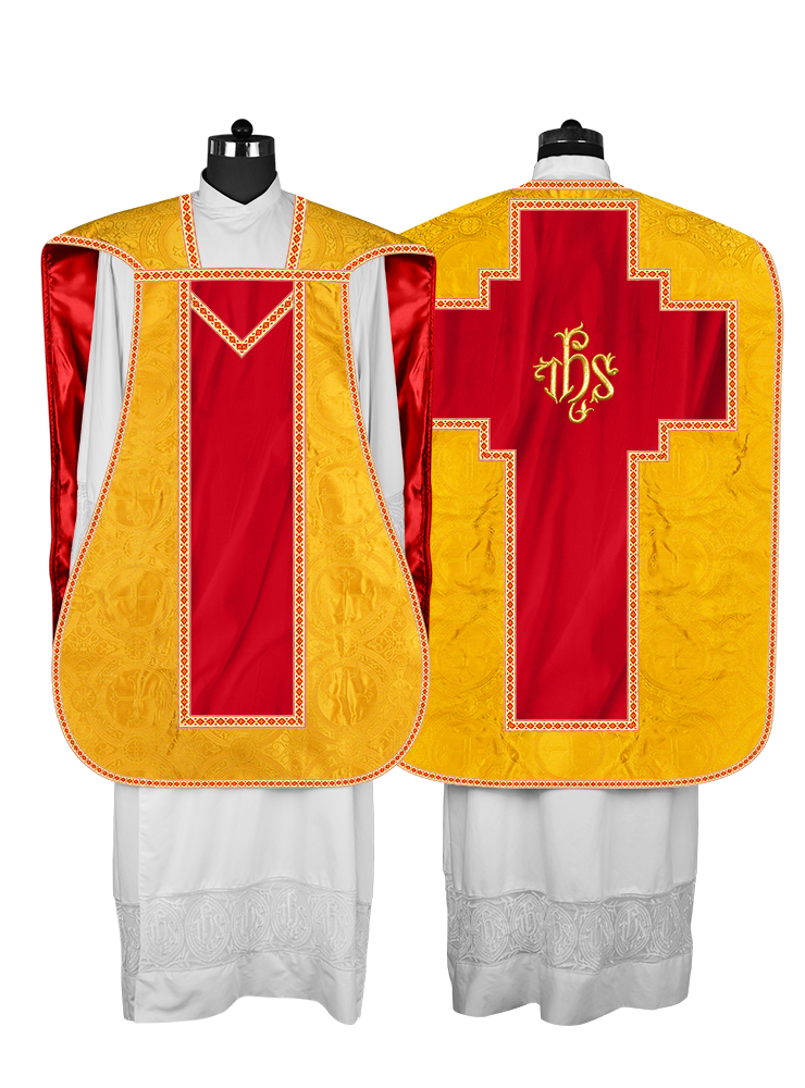 Roman chasuble with Motif and Trims