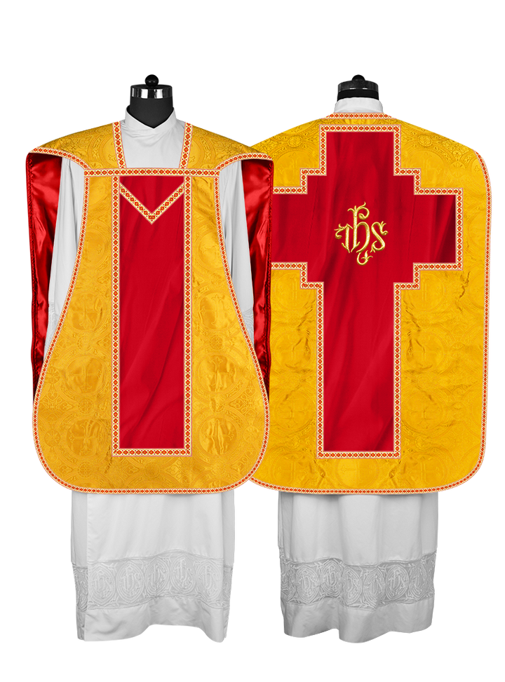 Roman chasuble with Motif and Trims