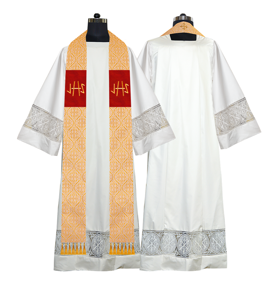 Embroidered Priest Stole with Motif