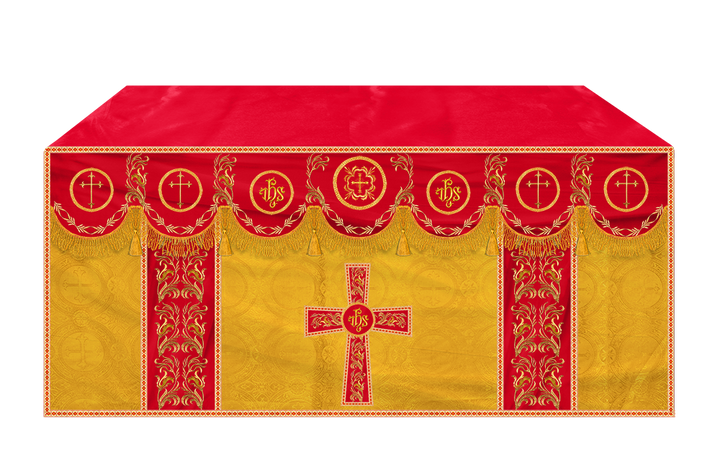 Altar Cloth with Liturgical Motif and Trims