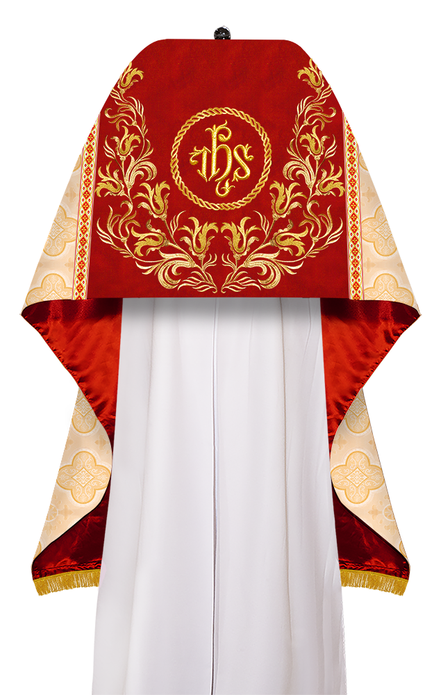 Humeral Veil Vestment with Embroidery Motif