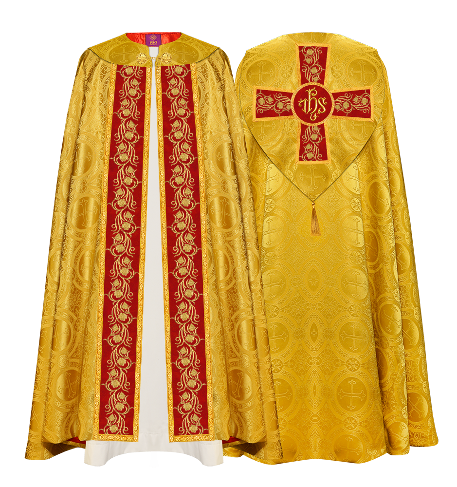 Gothic Cope Vestment with Ornate Embroidery