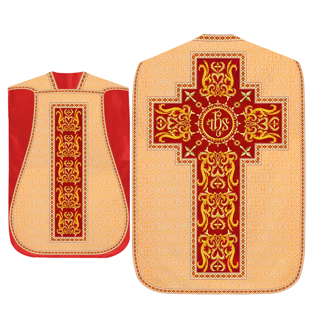 Set of Four Beautiful Roman chasuble vestments