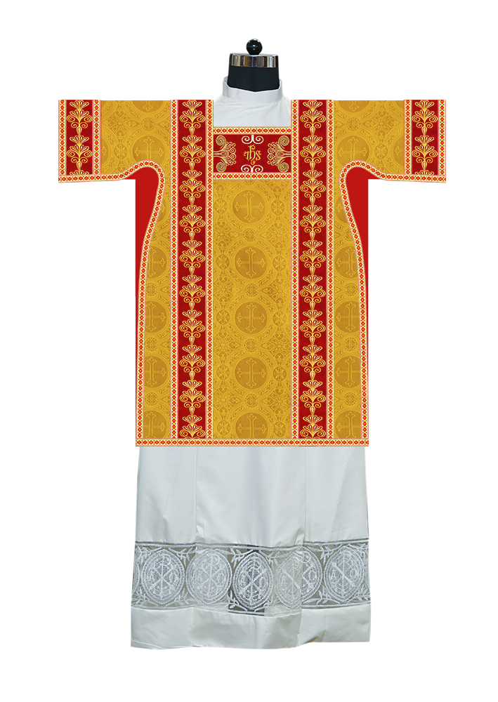 Tunicle Vestment with Motif and Trims