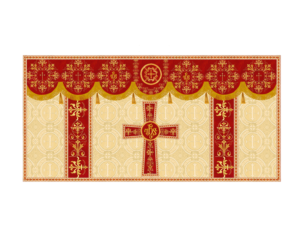 Altar Cloth with Spiritual Motif and Trims