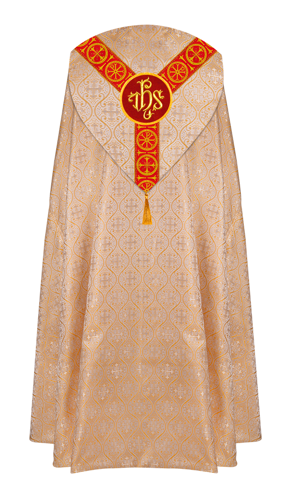 Gothic Cope Vestment with Y Type Embroidered Motif