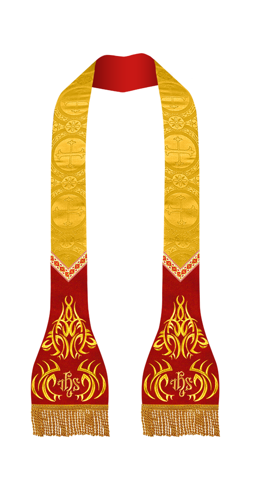 Embroidered Roman Stole with Motif