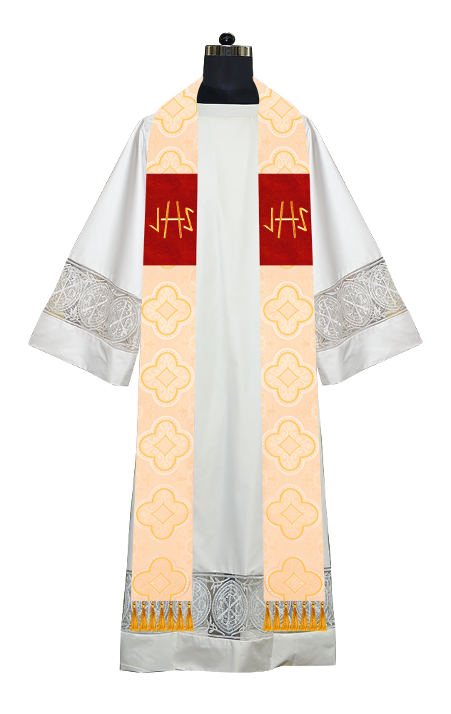 Embroidered Priest Stole with Motif