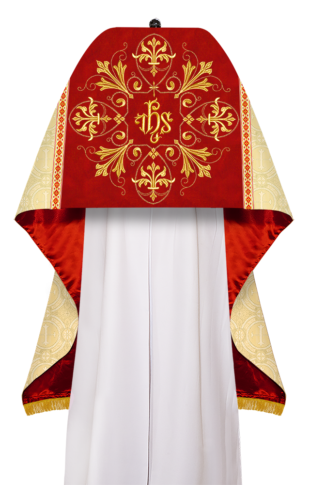 Humeral Veil Vestment with Adorned Liturgical Motif