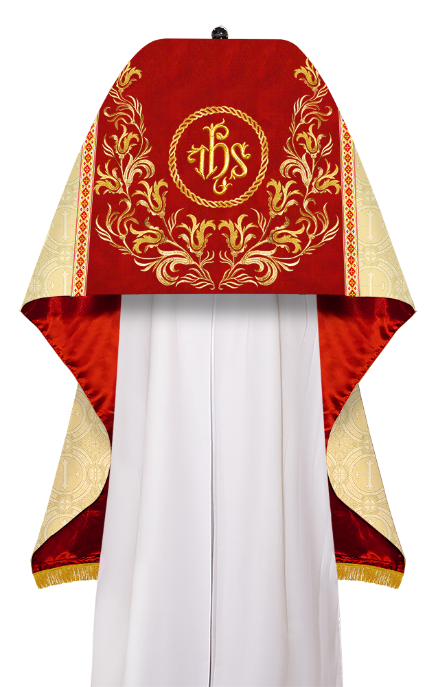 Humeral Veil Vestment with Embroidery Motif