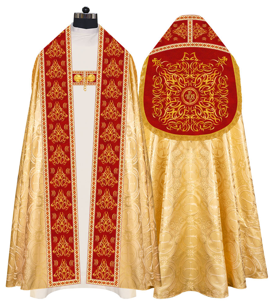 Traditional Embroidered Roman Cope Vestment