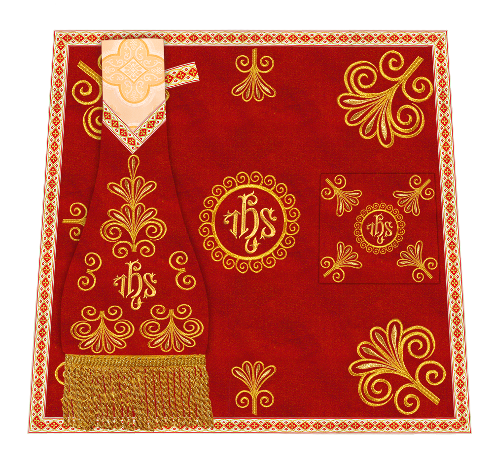 Ornate Embroidery Mass set with Motif