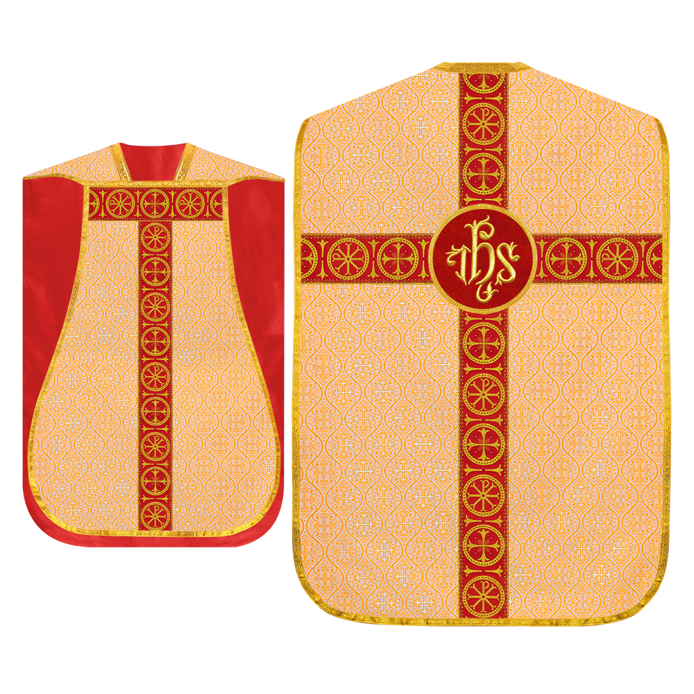 Roman Chasuble with Adorned Orphrey