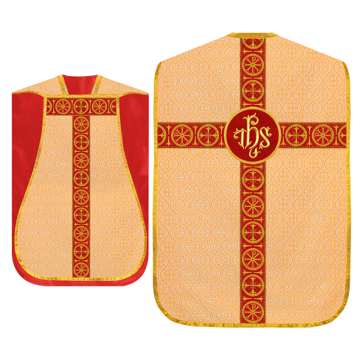 Roman Chasuble with Adorned Orphrey