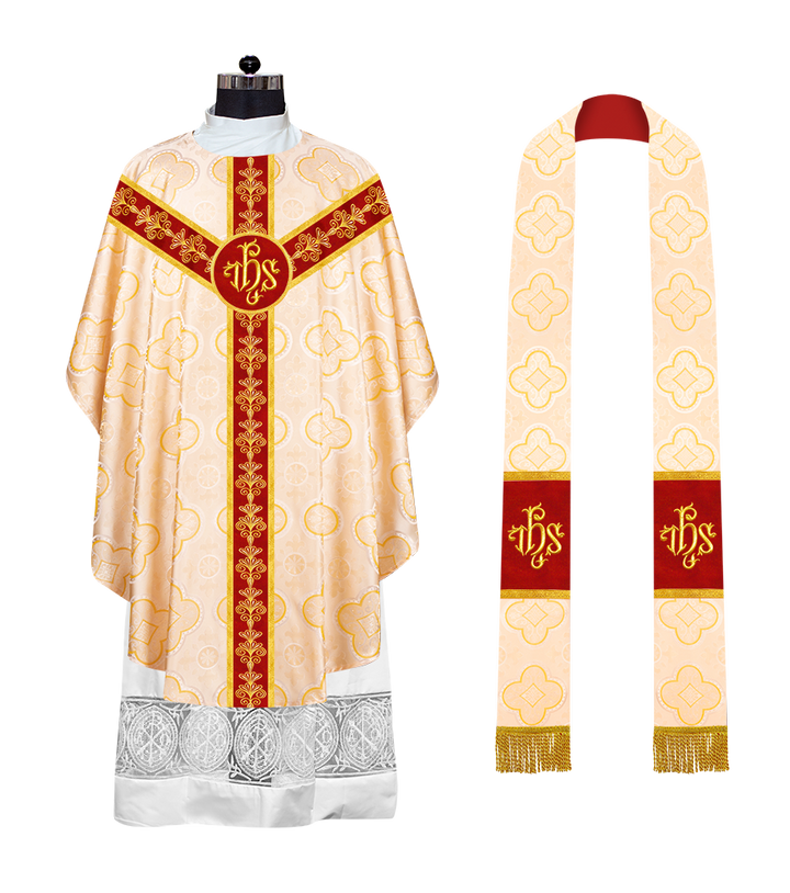 Gothic Chasuble with Ornate Embroidery