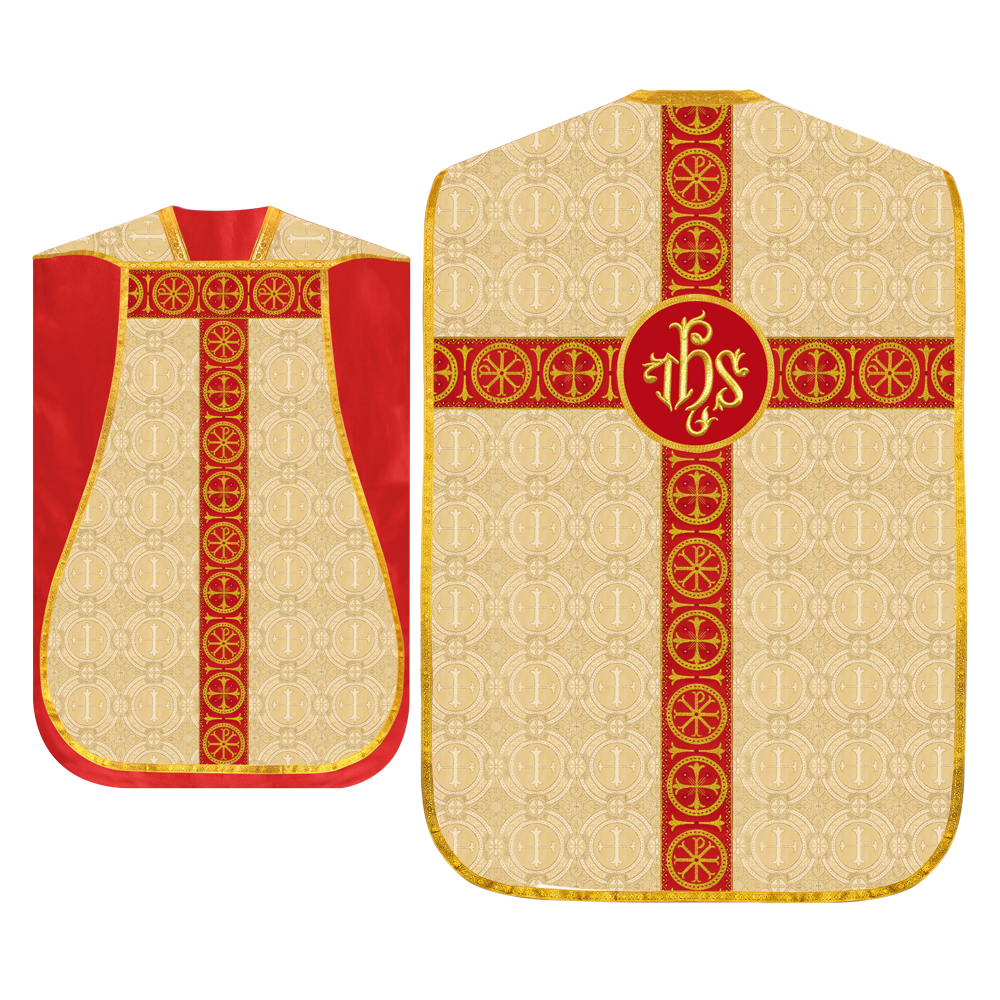 Roman Chasuble with Adorned Orphrey