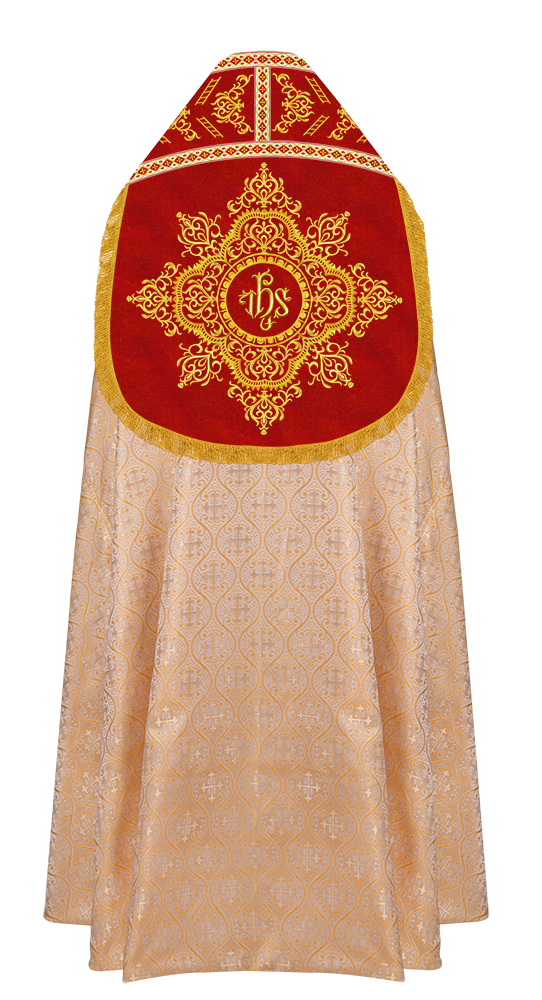 Elegant Roman Cope Vestment with Ornate Embroidery