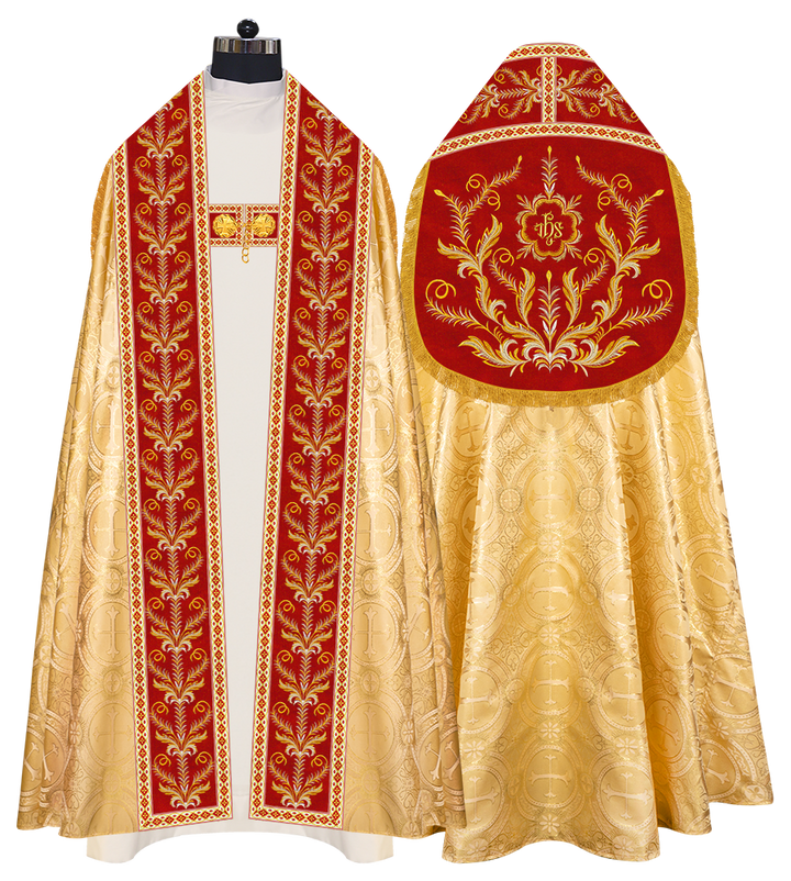 Traditional Embroidered Roman Cope Vestment