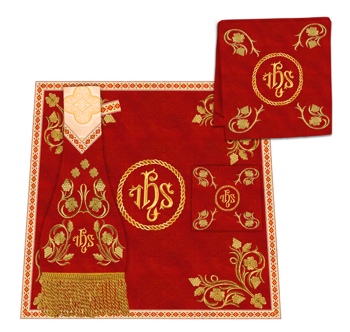 Embroidered Gothic Chasuble Adorned With Grapes Design