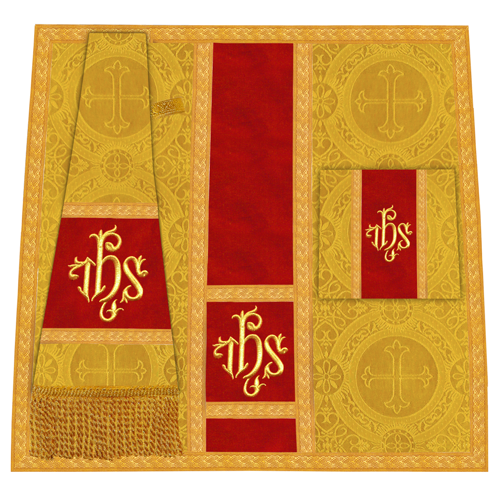 Roman chasuble with Motif and Trims