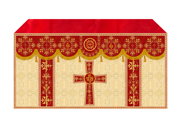 Altar Cloth with Spiritual Motif and Trims