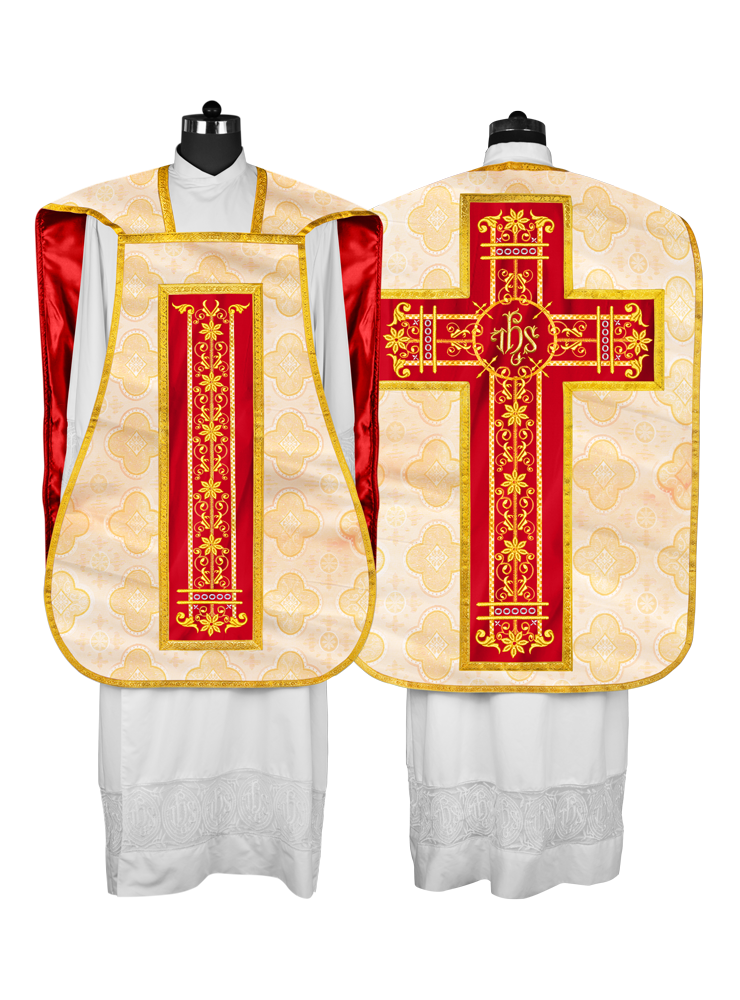 Vestimentas católicas con espalda de violín 