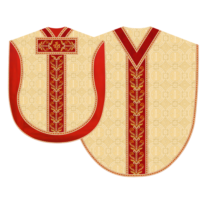 Borromean Chasuble Vestment With Liturgical Trims