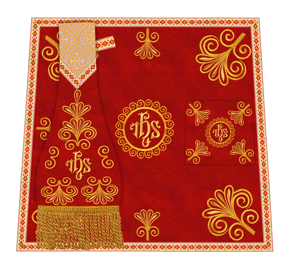 Ornate Embroidery Mass set with Motif