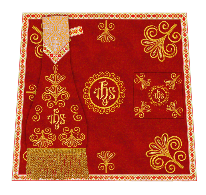 Ornate Embroidery Mass set with Motif