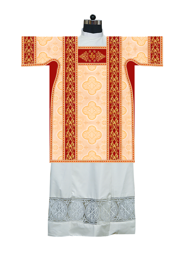 Tunicle Vestment with Embroidered Trims