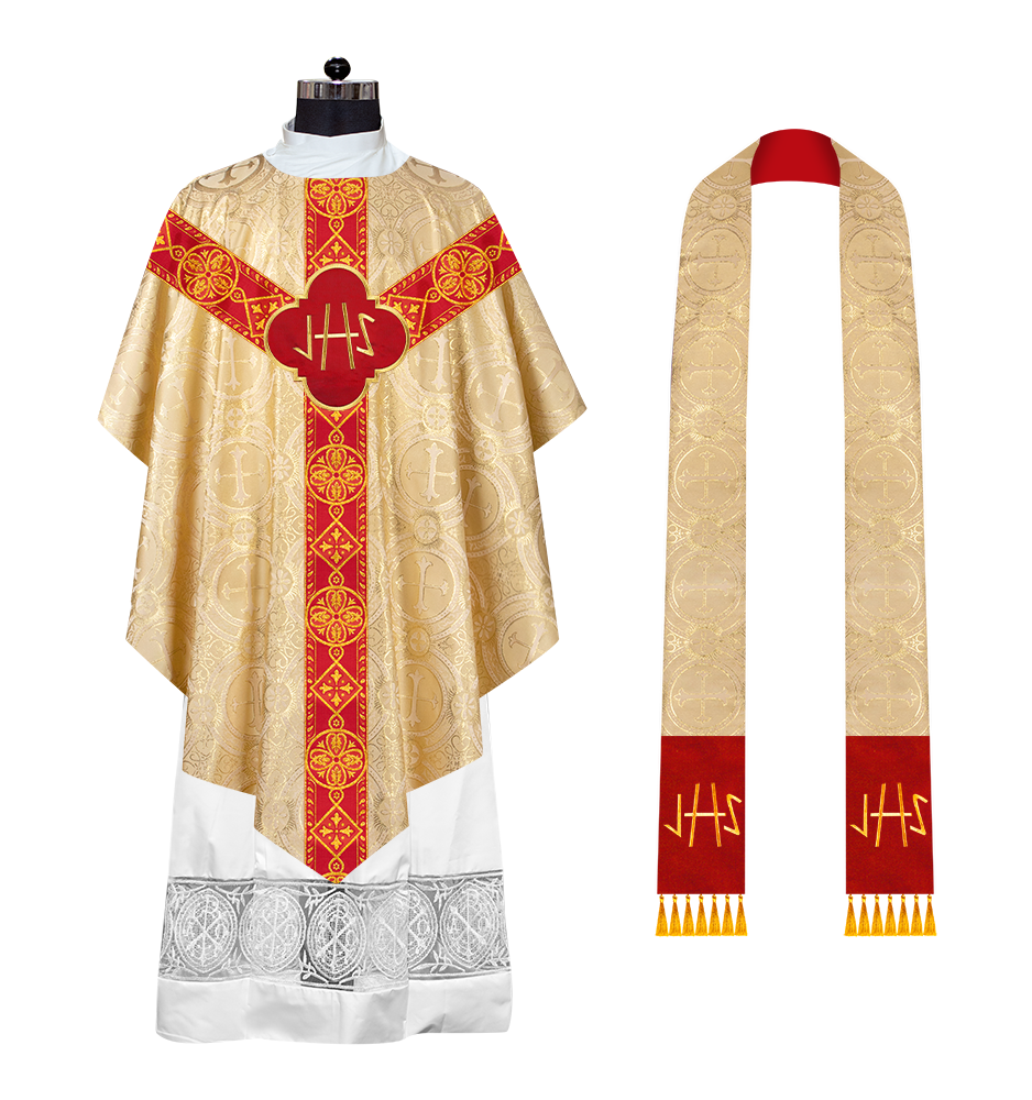 Ornate Liturgical Pugin Chasuble Vestment