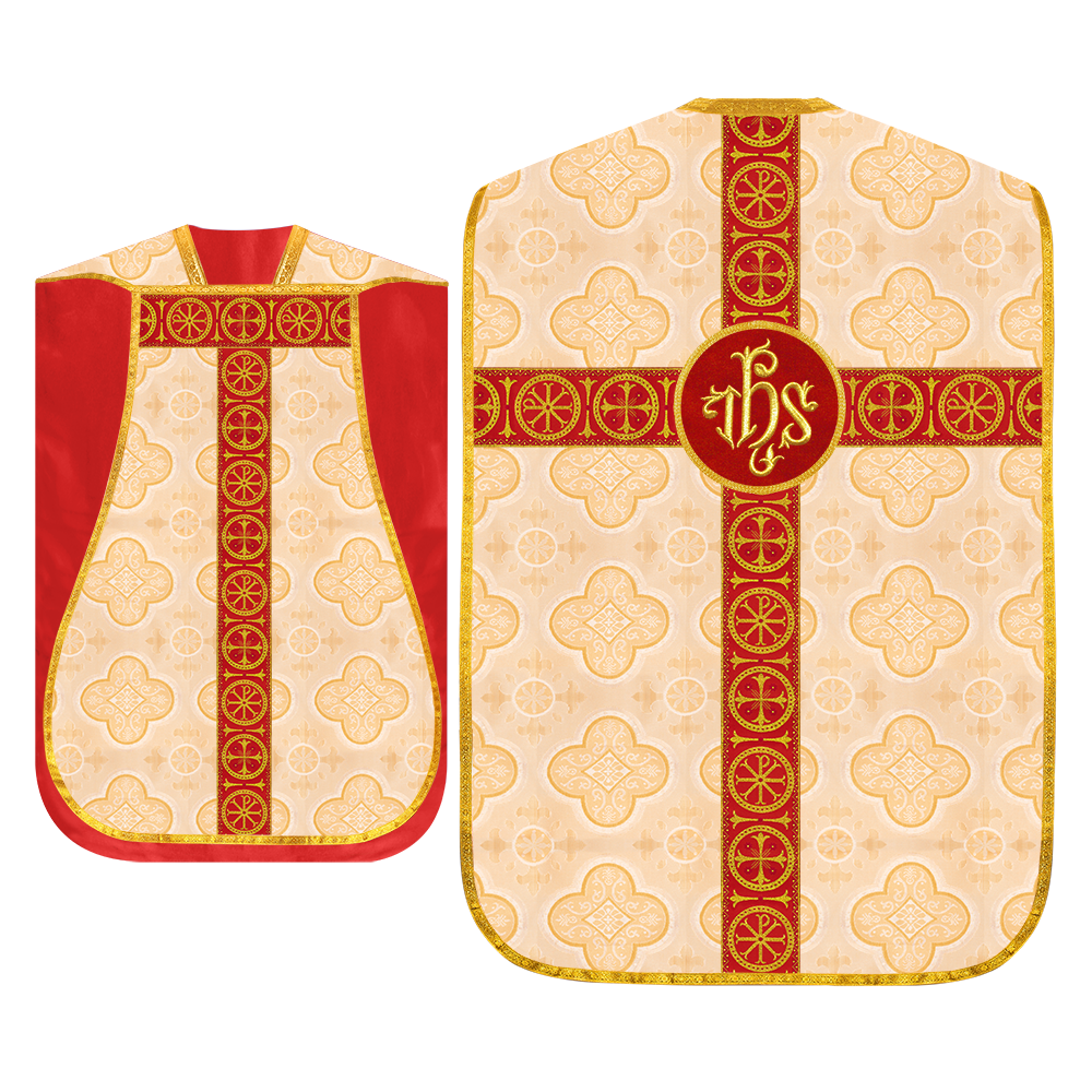 Roman Chasuble with Adorned Orphrey