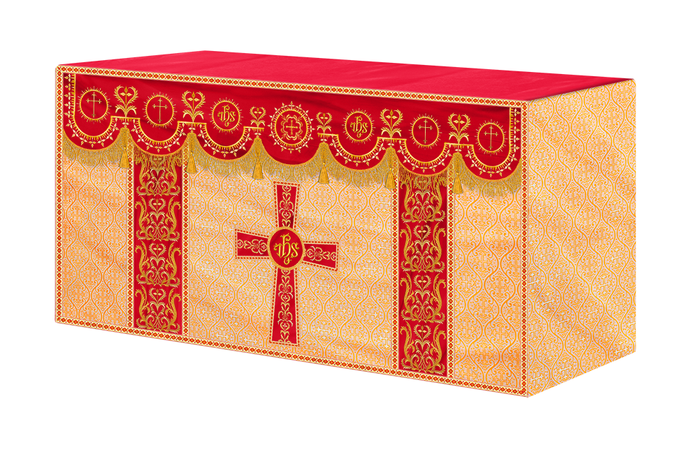 Communion Table Cloth with Embroidered Trims
