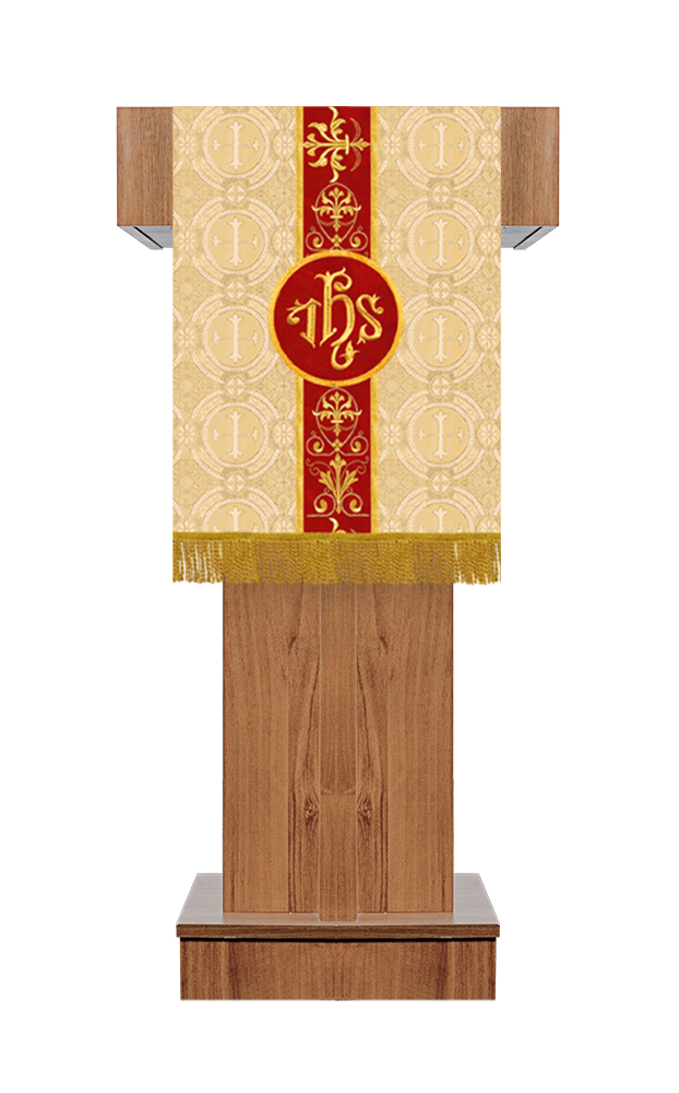 Pulpit/Lectern with Embroidered Trim