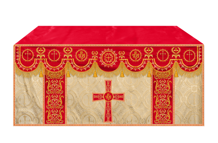 Communion Table Cloth with Embroidered Trims