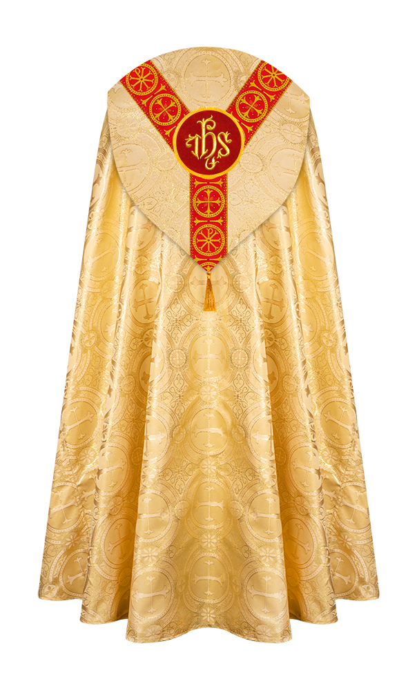 Gothic Cope Vestment with Y Type Embroidered Motif