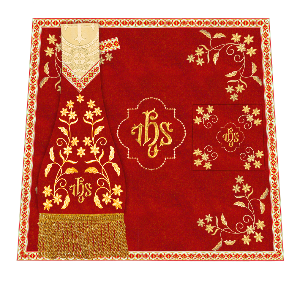 Floral Embroidery Spiritual Mass Set