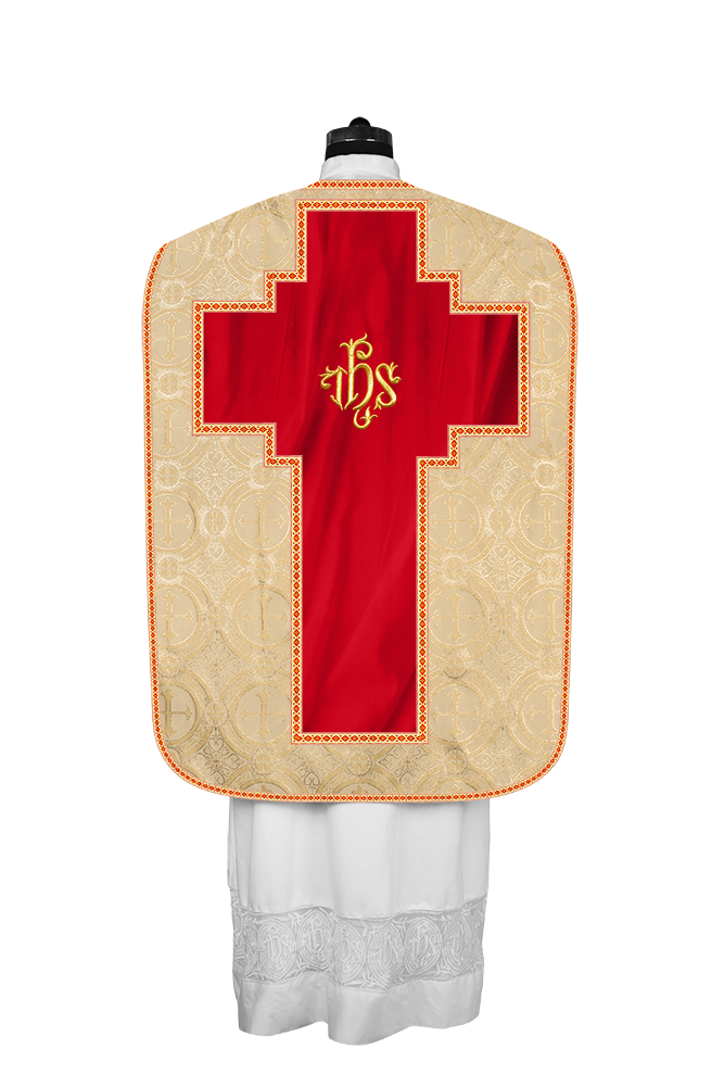 Roman chasuble with Motif and Trims