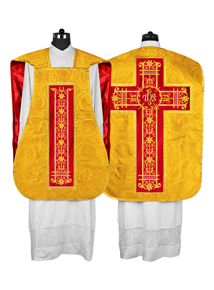 Vestimentas católicas con espalda de violín 