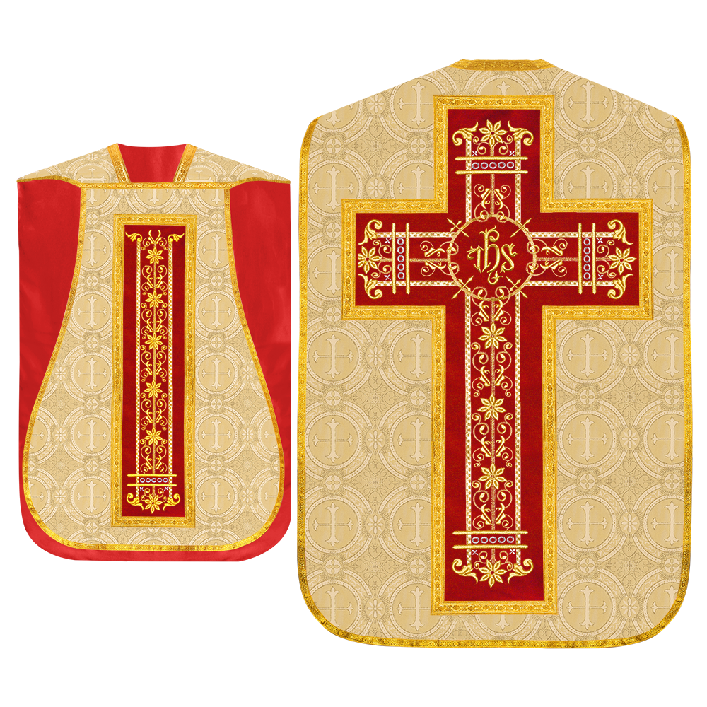 Set of Four Catholic Fiddleback Vestments