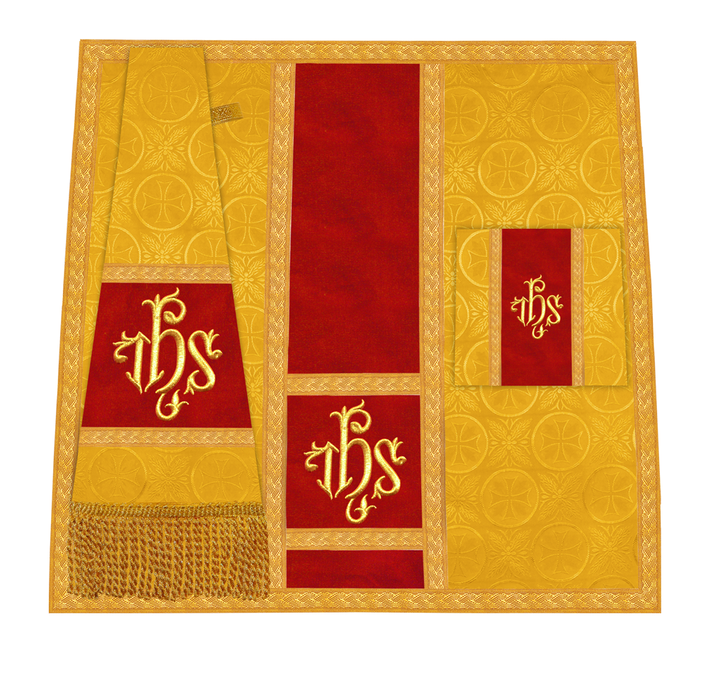 Handcrafted Altar Mass Set with Embroidered Motif