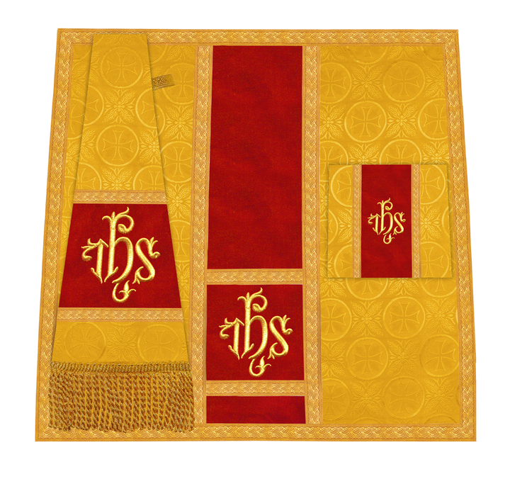 Handcrafted Altar Mass Set with Embroidered Motif