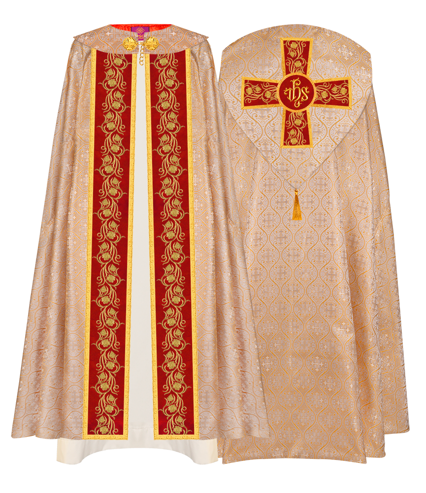 Gothic Cope Vestment with Ornate Embroidery