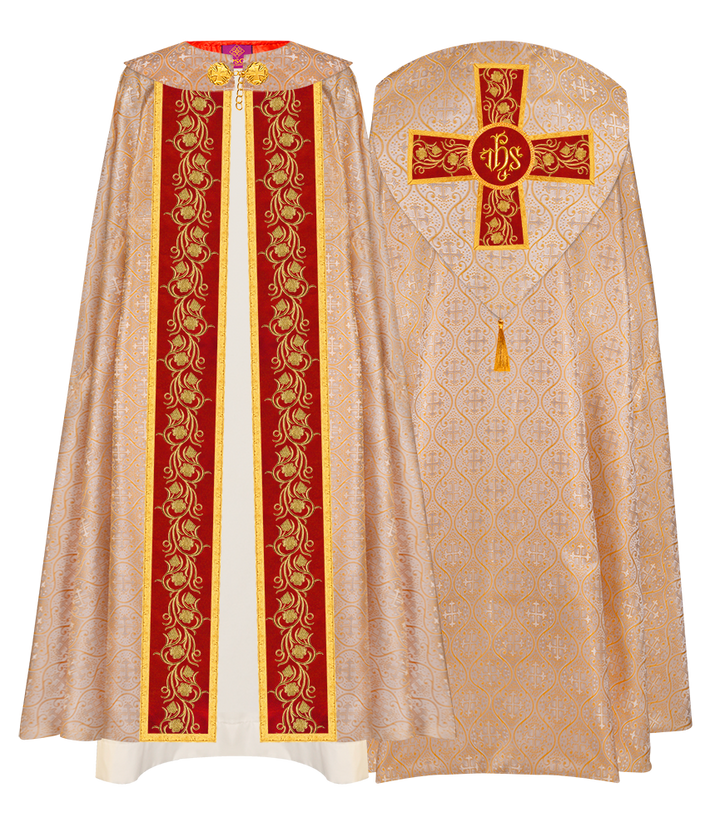 Gothic Cope Vestment with Ornate Embroidery