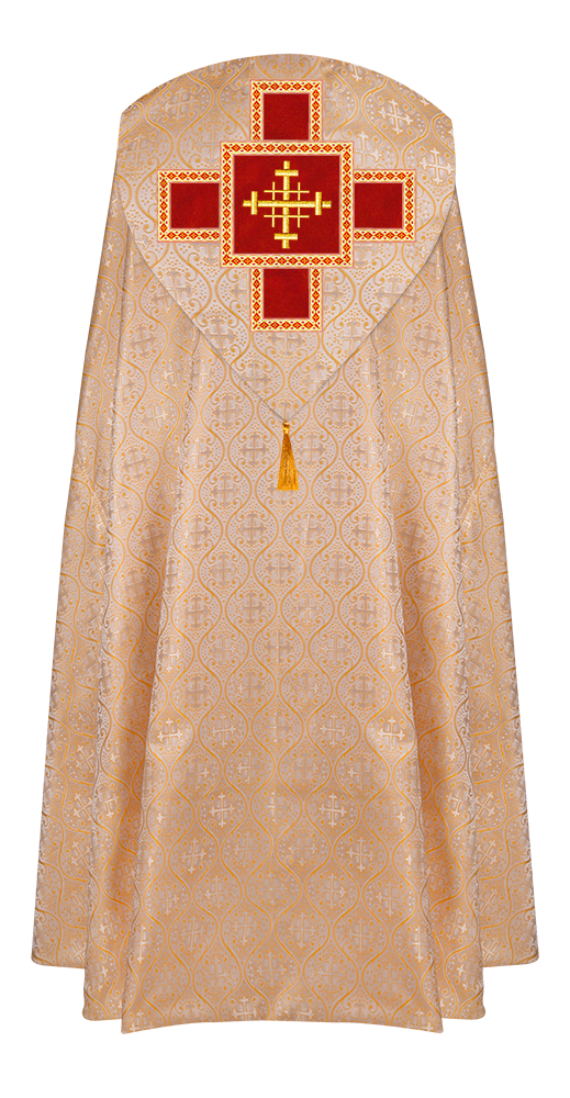 Enhanced Gothic Cope Vestments With Liturgical cross