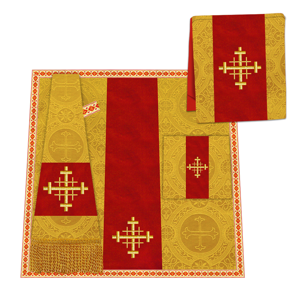 Enhanced Gothic Cope Vestments With Liturgical cross