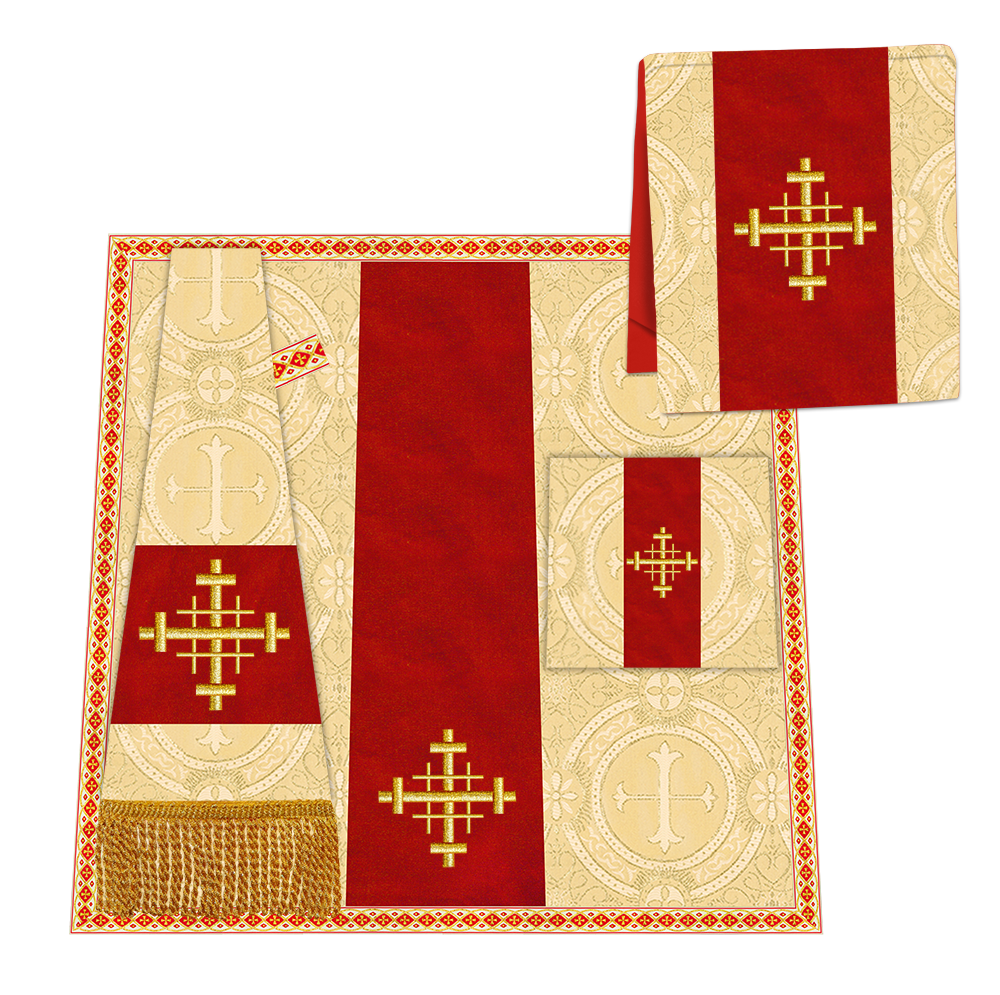 Enhanced Gothic Cope Vestments With Liturgical cross